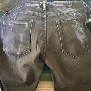 Armani Exchange Charcoal Straight Leg Jeans